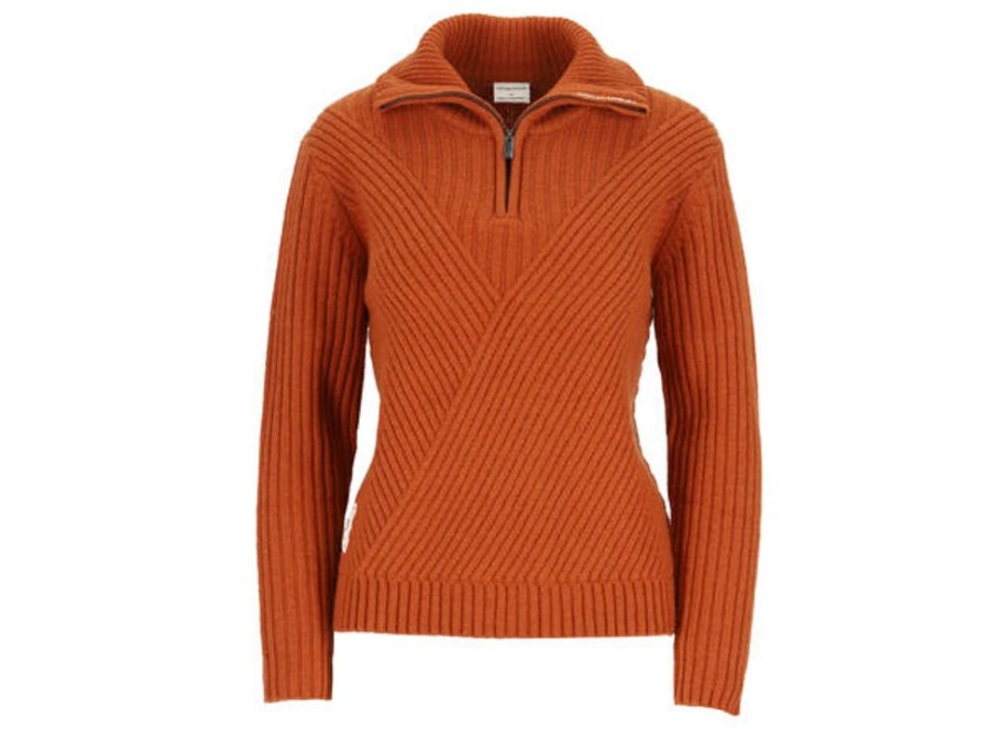 Dame Twentyfour Genser | Finse Una Knit Sweater D Cognac 36