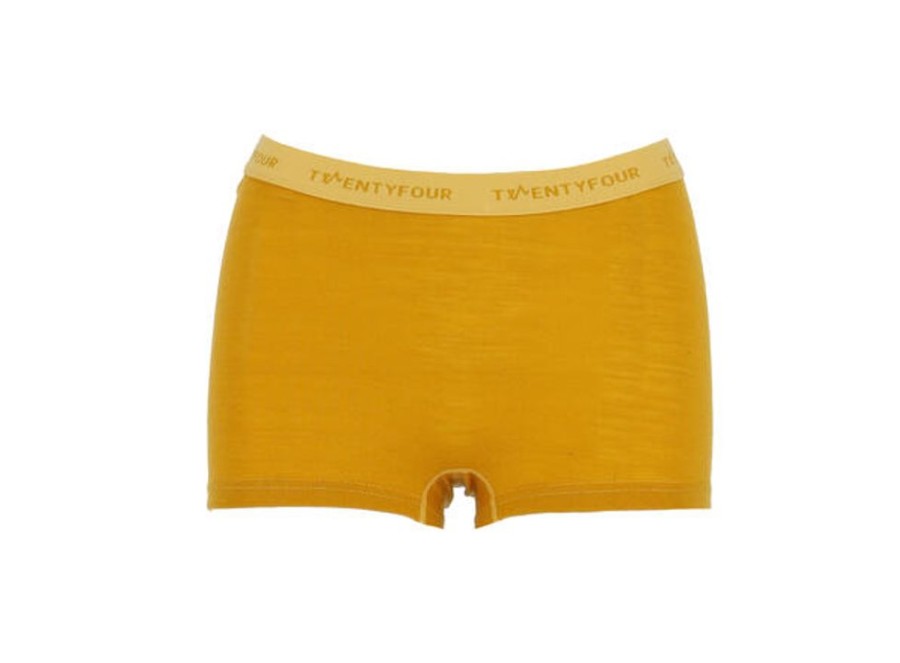 Dame Twentyfour Boxer | Isbre Merino Hipster D Mork Gul 38