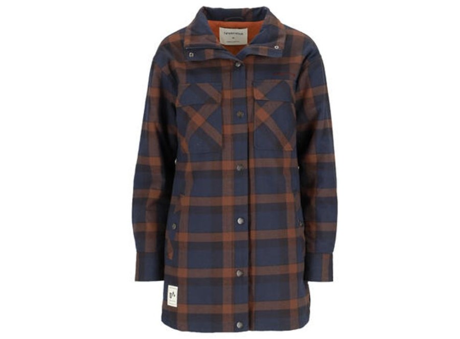 Dame Twentyfour Jakker | Finse Flannel Jakke D M Marine 36