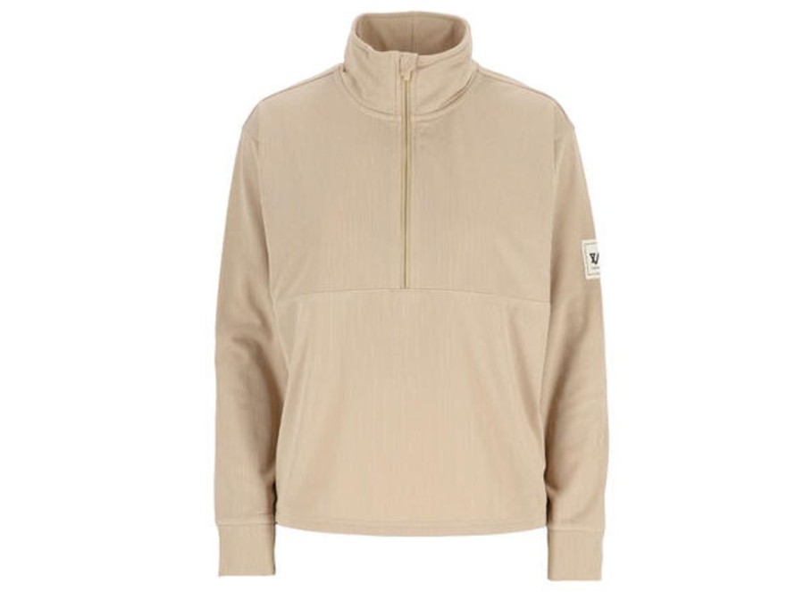 Dame Twentyfour Genser | 1222 Lt Hz Fleece D Sand 42