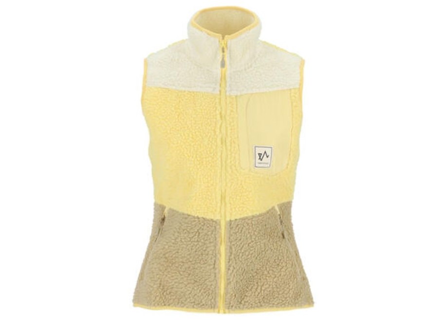 Dame Twentyfour Vest | Finse Pile Vest Ltd D Lys Gul 36