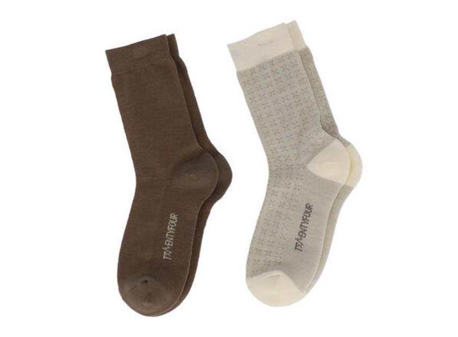 Dame Twentyfour Sokker | Finse Idun Ullsokk 2Pk Mink 36-38