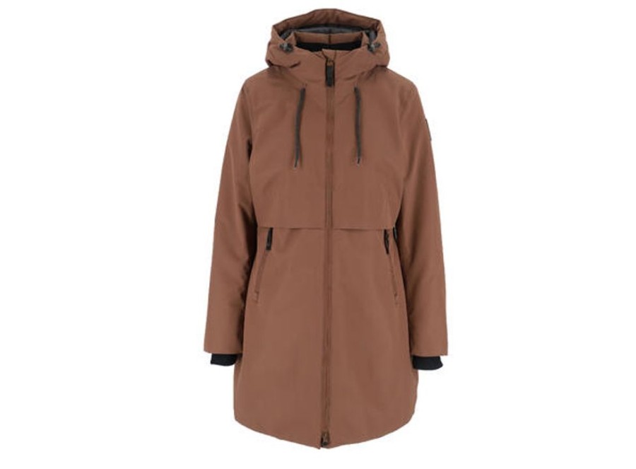 Dame Twentyfour Jakker | Mellow Vattert Parkas D Mokka 38